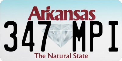 AR license plate 347MPI