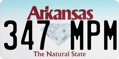 AR license plate 347MPM