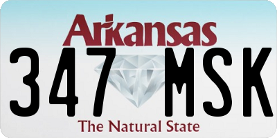AR license plate 347MSK