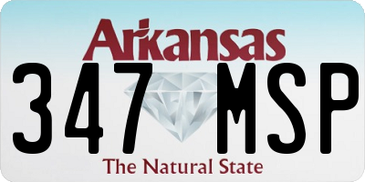 AR license plate 347MSP