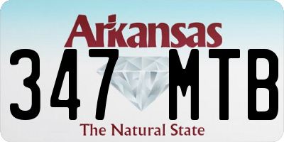 AR license plate 347MTB