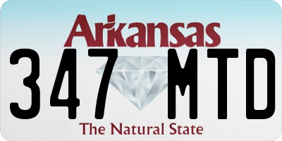 AR license plate 347MTD