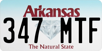 AR license plate 347MTF
