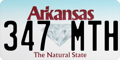 AR license plate 347MTH