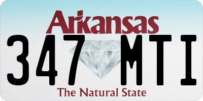 AR license plate 347MTI