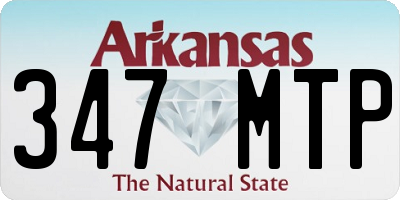 AR license plate 347MTP