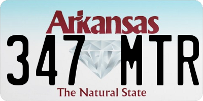 AR license plate 347MTR