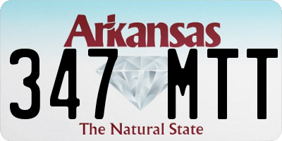 AR license plate 347MTT