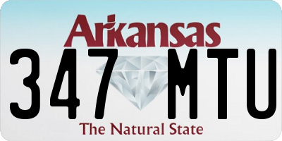 AR license plate 347MTU