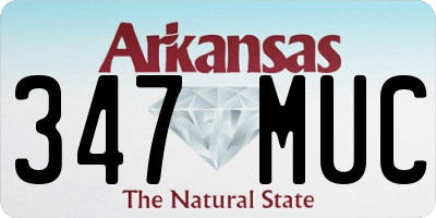 AR license plate 347MUC