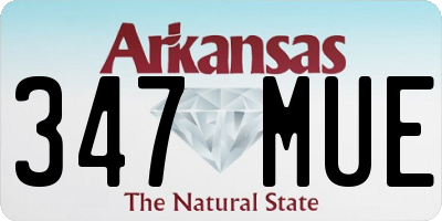 AR license plate 347MUE