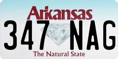 AR license plate 347NAG