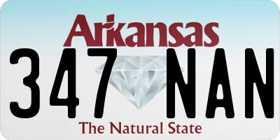 AR license plate 347NAN