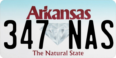 AR license plate 347NAS