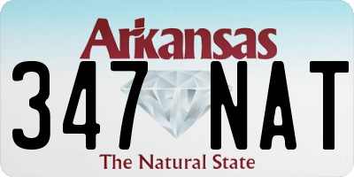 AR license plate 347NAT