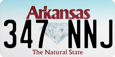 AR license plate 347NNJ