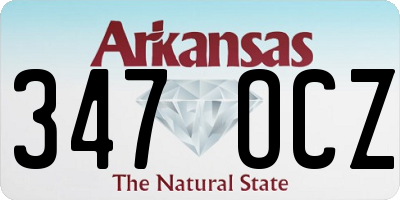 AR license plate 347OCZ