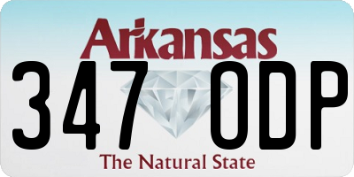 AR license plate 347ODP