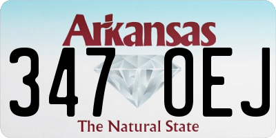 AR license plate 347OEJ