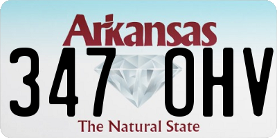 AR license plate 347OHV