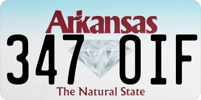 AR license plate 347OIF