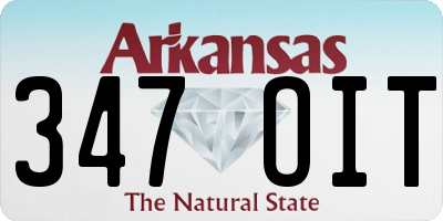 AR license plate 347OIT
