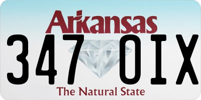 AR license plate 347OIX