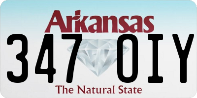AR license plate 347OIY