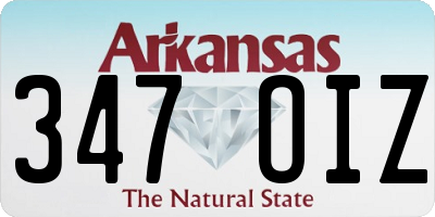 AR license plate 347OIZ