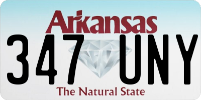 AR license plate 347UNY