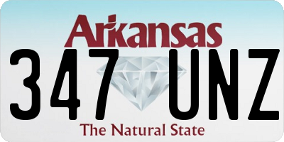 AR license plate 347UNZ