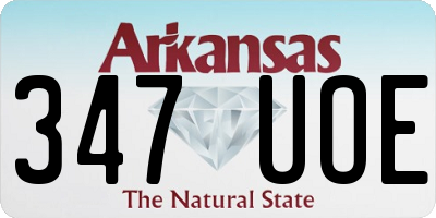AR license plate 347UOE