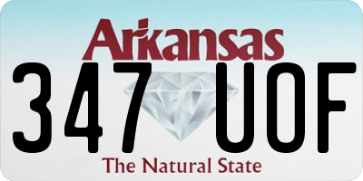 AR license plate 347UOF