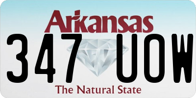 AR license plate 347UOW