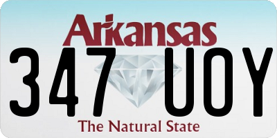 AR license plate 347UOY