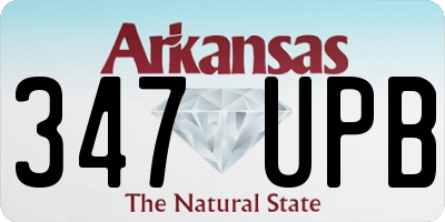 AR license plate 347UPB