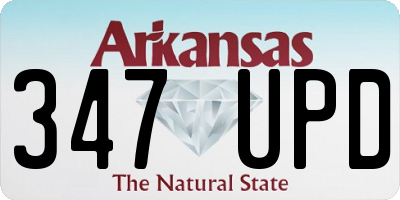 AR license plate 347UPD