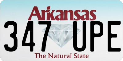 AR license plate 347UPE