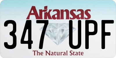 AR license plate 347UPF