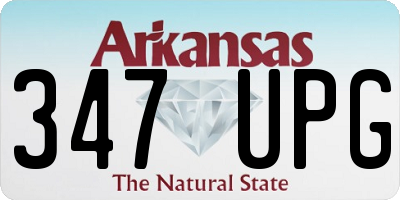 AR license plate 347UPG