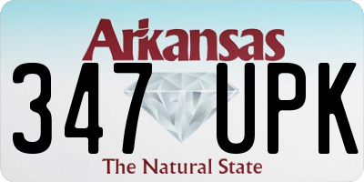 AR license plate 347UPK