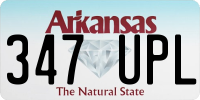AR license plate 347UPL