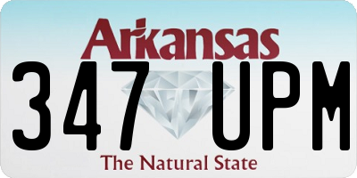 AR license plate 347UPM