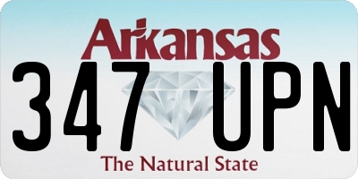 AR license plate 347UPN