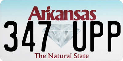 AR license plate 347UPP
