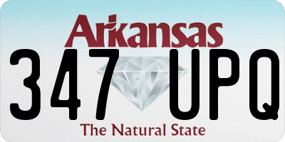 AR license plate 347UPQ