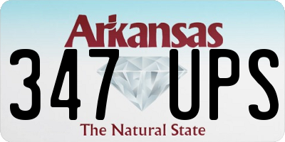 AR license plate 347UPS