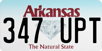 AR license plate 347UPT