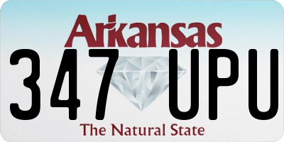 AR license plate 347UPU