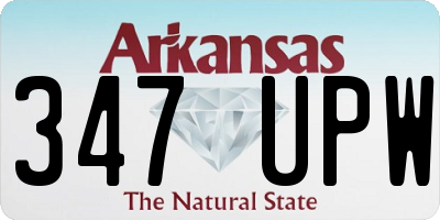 AR license plate 347UPW